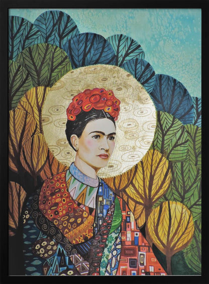 Art mural Frida aime Klimt