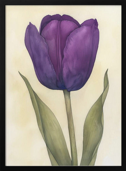 Art mural Tulipe violette 7
