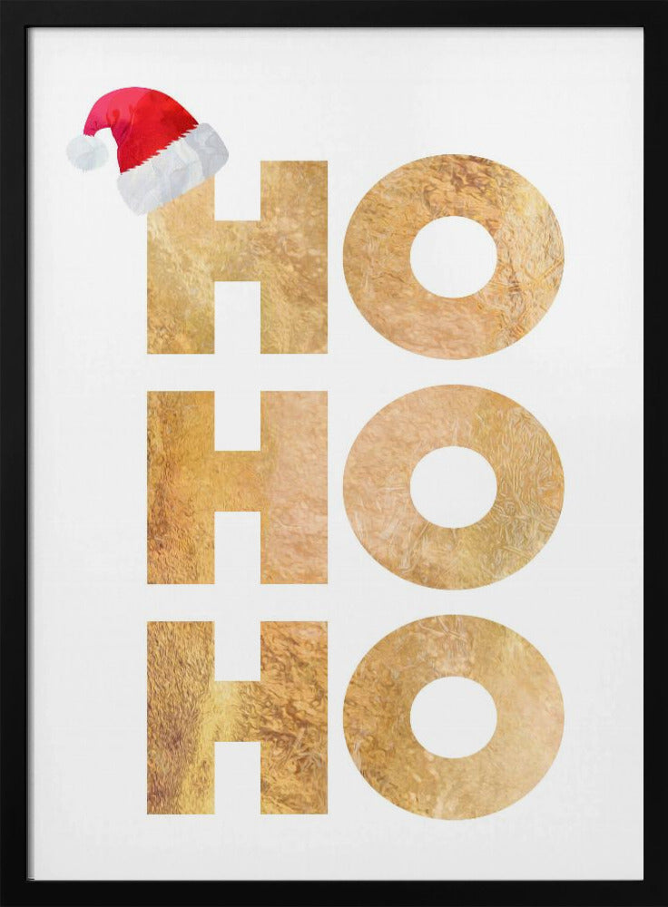 Toile murale typographie Hohoho