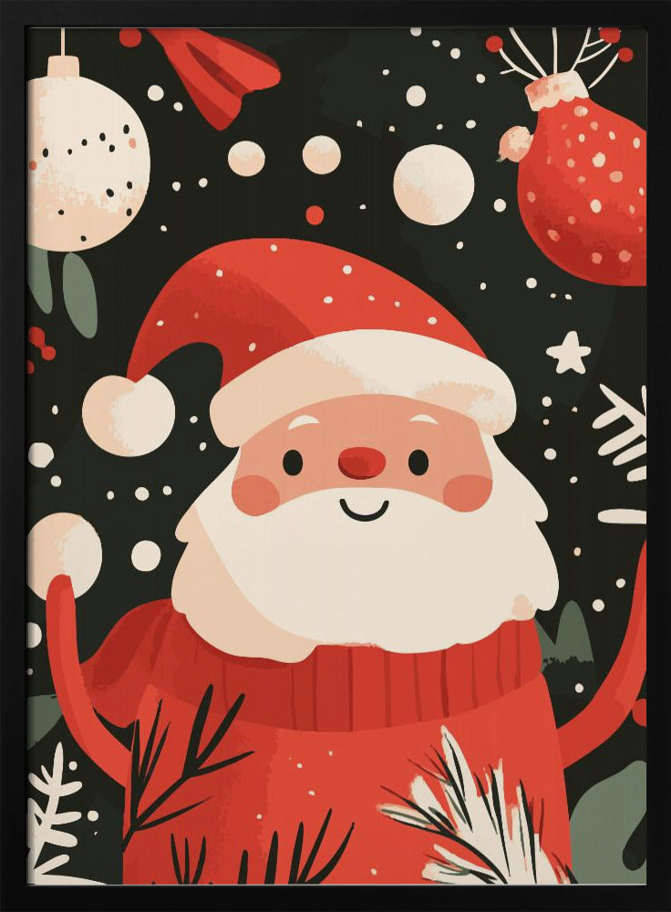 Tableau sur toile Joyeux Père Noël