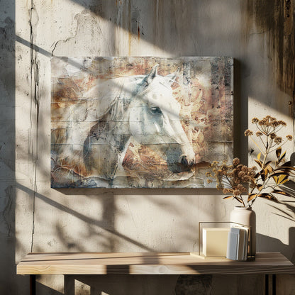 Art mural Cheval Animal Art vintage Illustration Murale 06