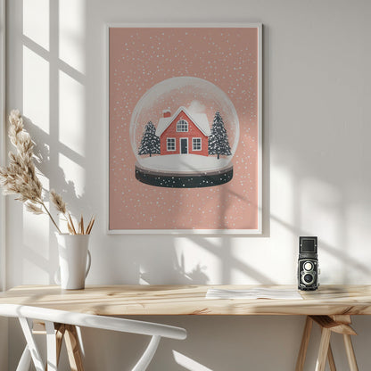 Décoration murale Ornement de Noël Illustration sur verre Impression sur toile