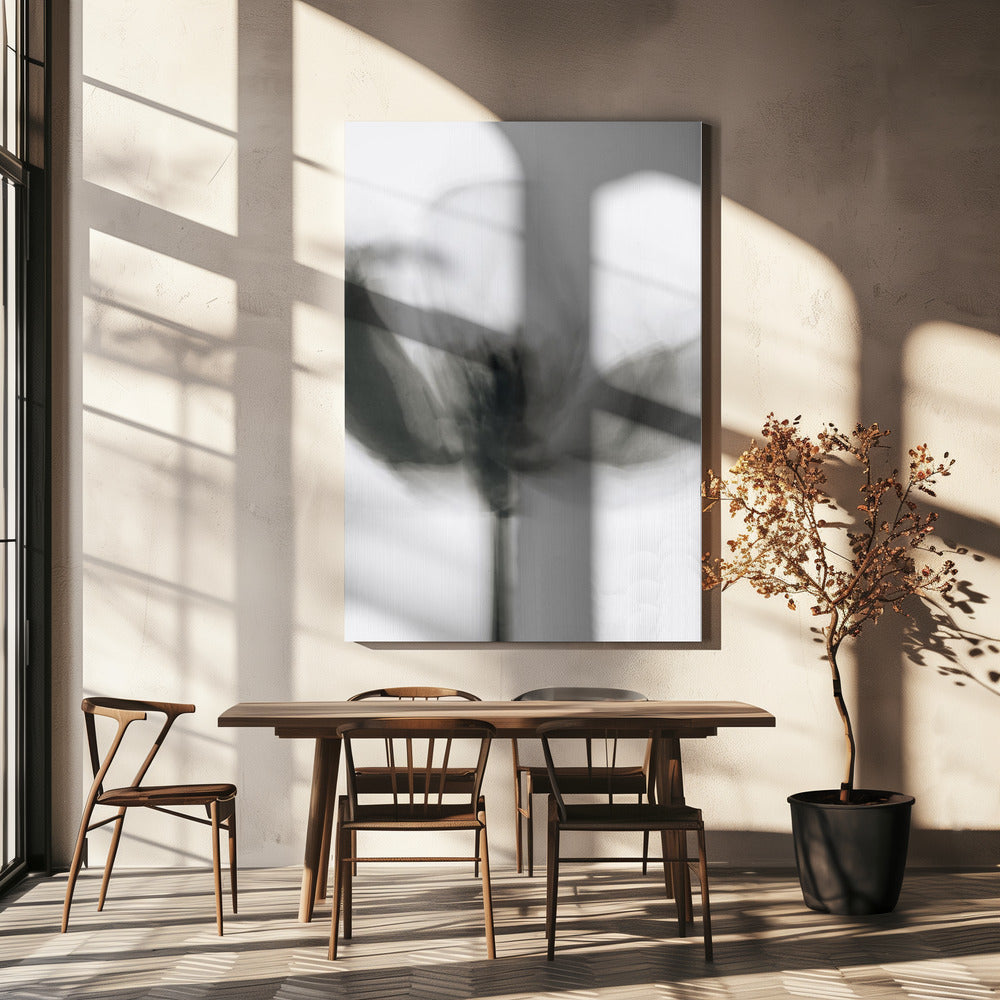 Art mural Tulipe monochrome