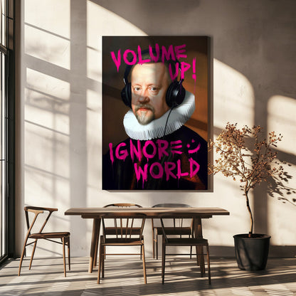 Impression sur toile « Augmenter le volume »