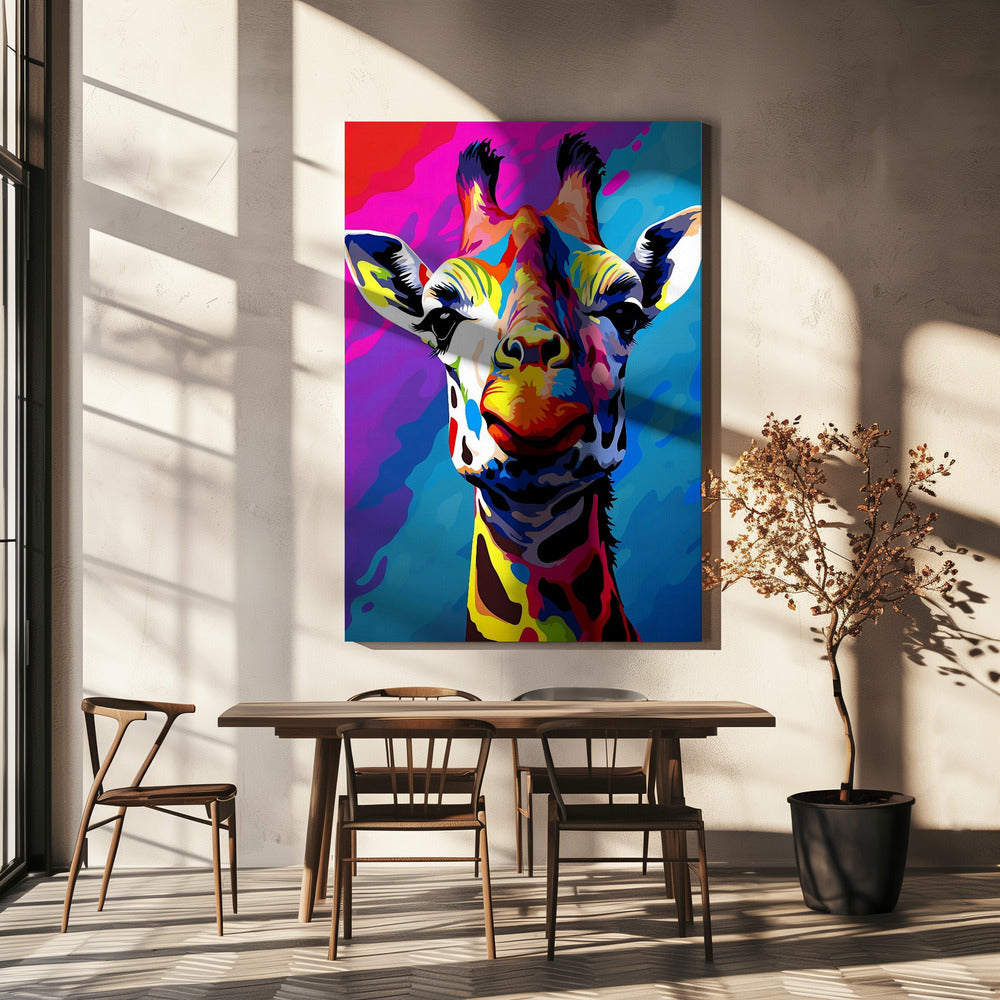 Décoration murale Girafe Pop Art
