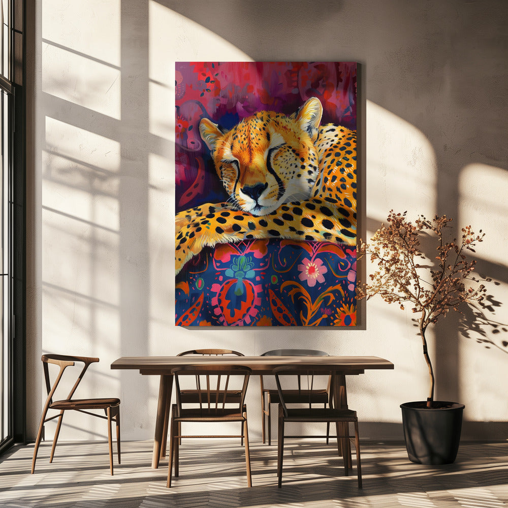 Décoration murale Guépard au repos