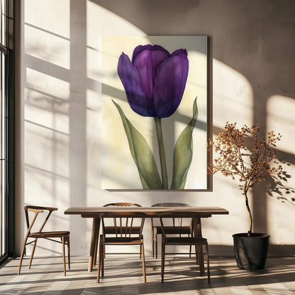 Art mural Tulipe violette 7