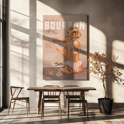 Décoration murale Pin-up Babes of Bourbon Vol 16 Vintage Vodka Martini