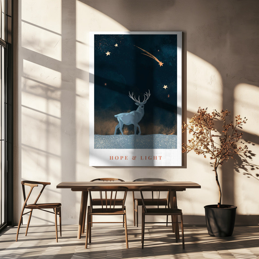 Décoration murale « Hope & Light », imprimée sur toile