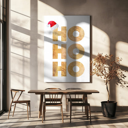 Toile murale typographie Hohoho