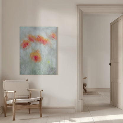 Fleurs de maïs rouges