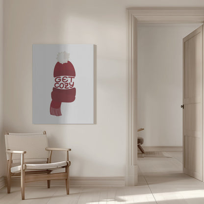 Art mural Mettez-vous à l'aise (rouge)