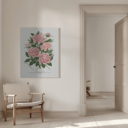 Wall Art Pink Rose, Gem of the Prairie Lithograph