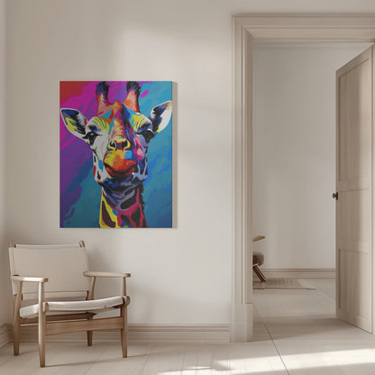 Décoration murale Girafe Pop Art