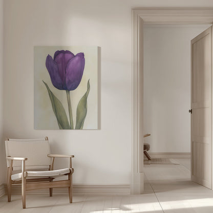 Art mural Tulipe violette 7