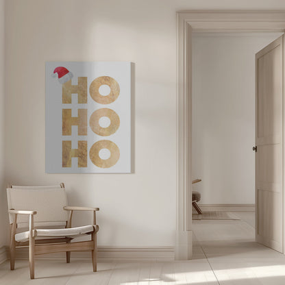 Toile murale typographie Hohoho