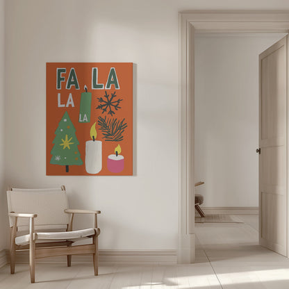 Wall art Fa la la Canvas Print