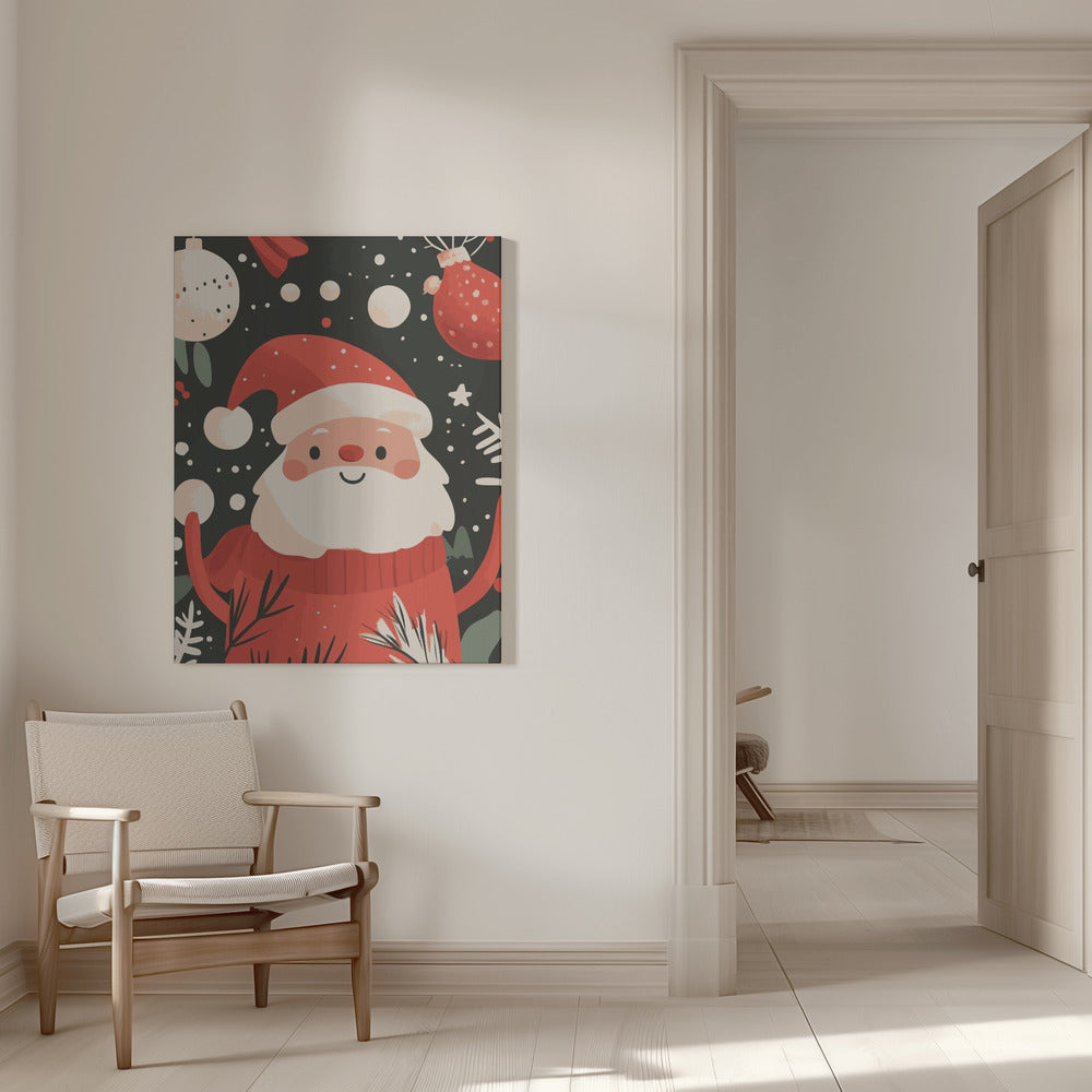 Tableau sur toile Joyeux Père Noël