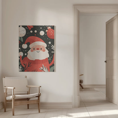 Tableau sur toile Joyeux Père Noël