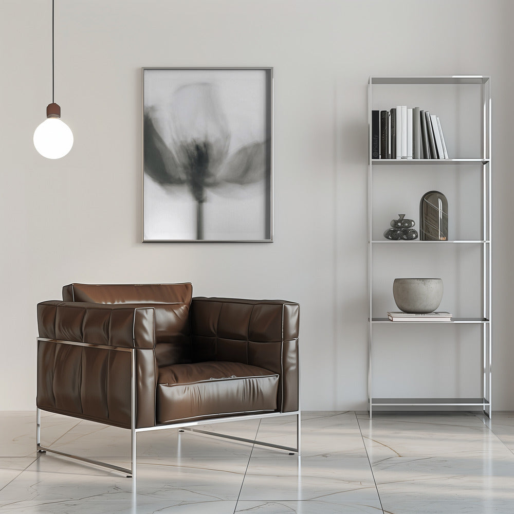 Art mural Tulipe monochrome