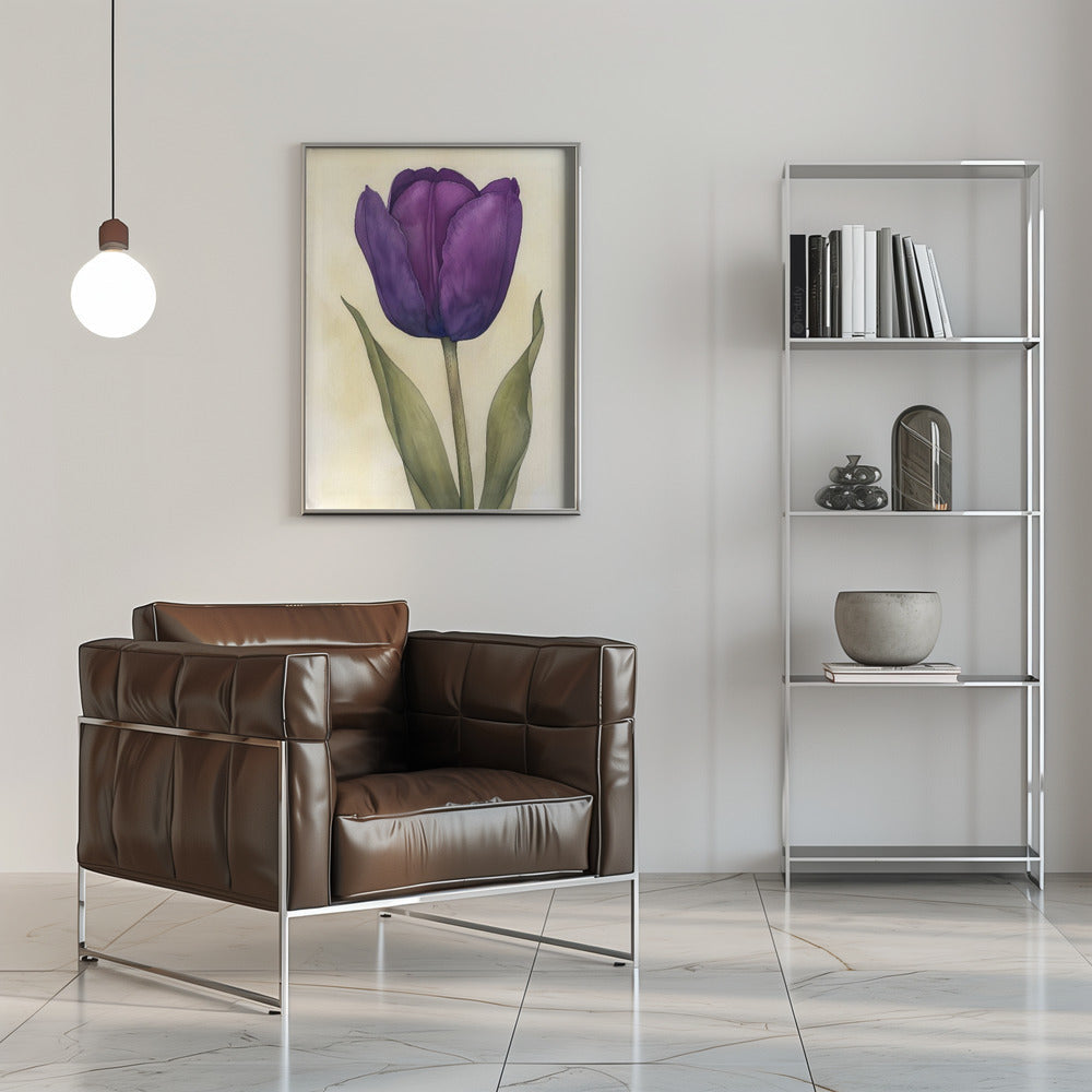 Art mural Tulipe violette 7