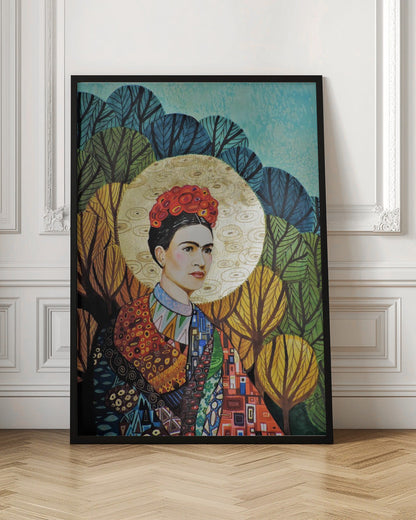 Art mural Frida aime Klimt