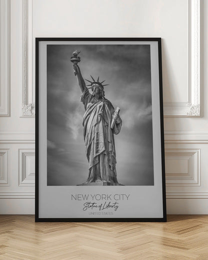Black and White Statue of Liberty Canvas Wall Art | NEW YORK CITY Statue of Liberty