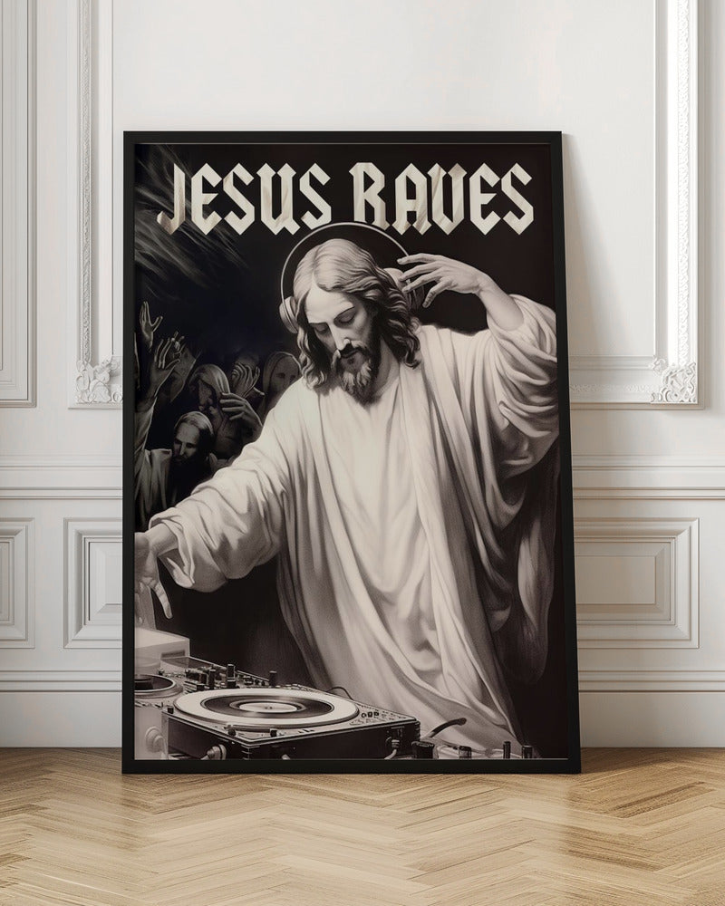 Art mural Jésus fait la fête