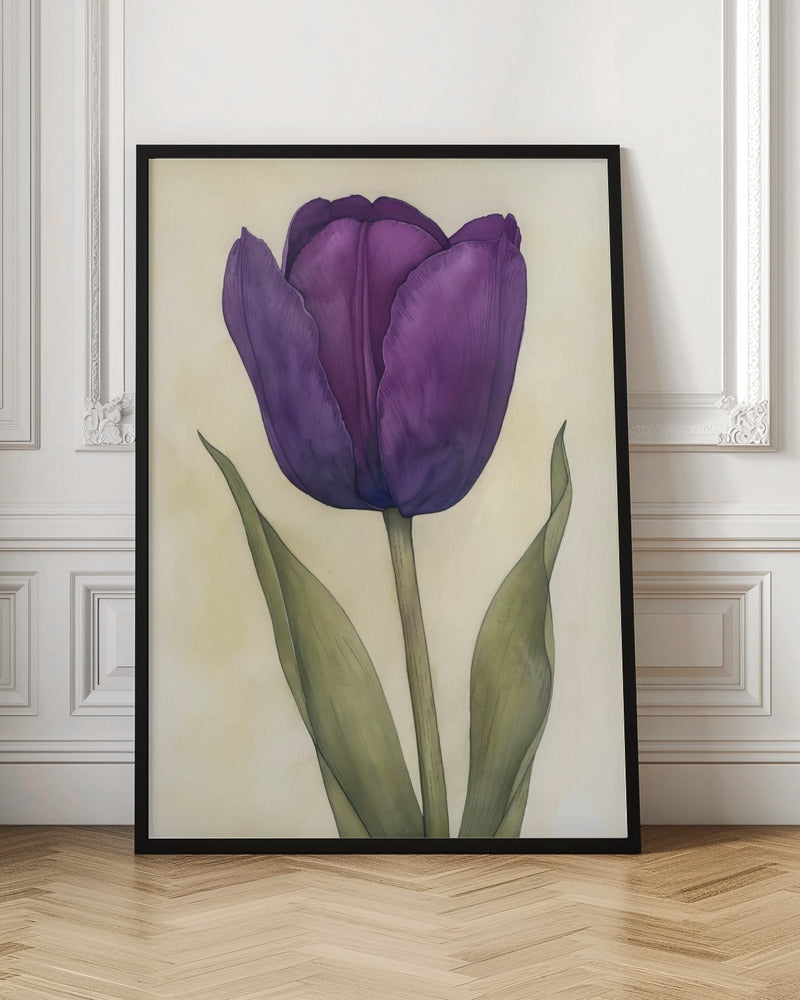 Art mural Tulipe violette 7