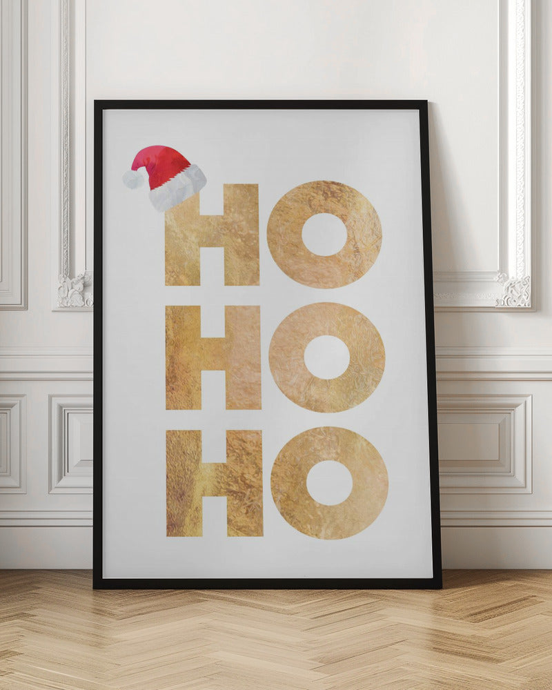 Toile murale typographie Hohoho