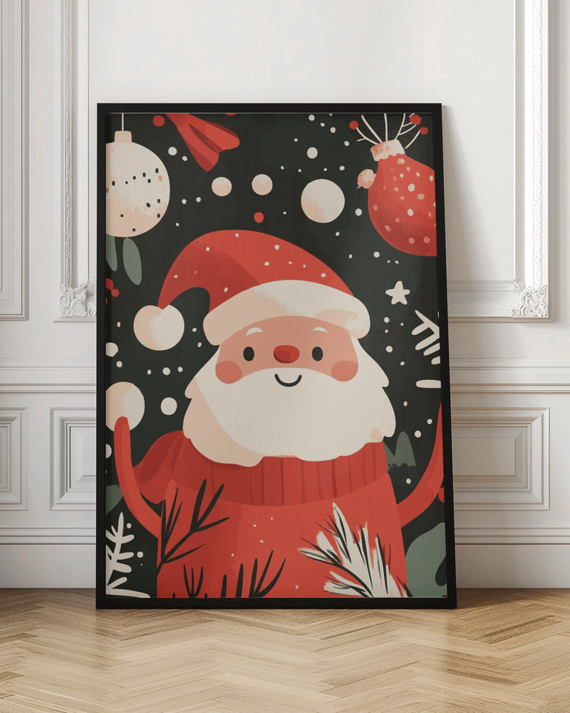 Tableau sur toile Joyeux Père Noël