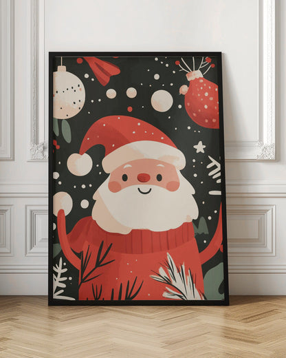Tableau sur toile Joyeux Père Noël