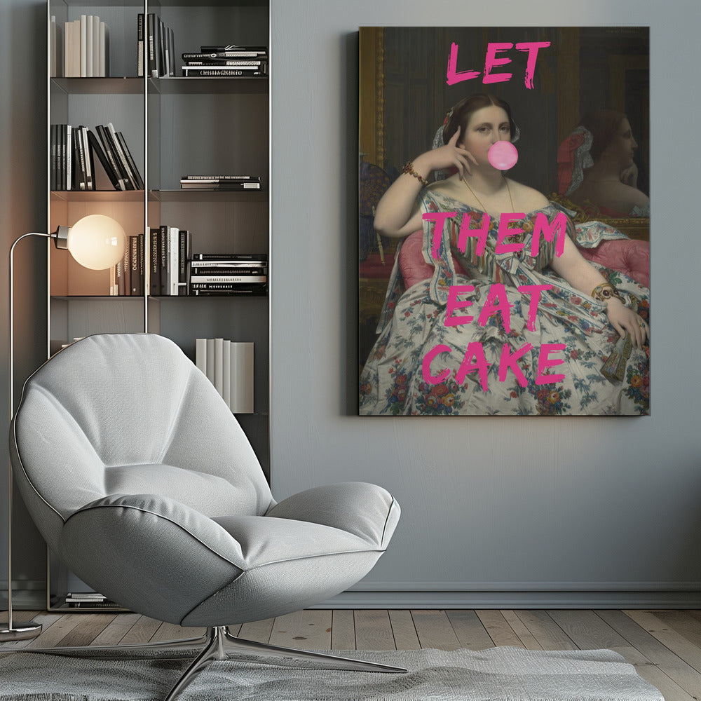 Décoration murale Qu'ils mangent de la brioche, Portrait vintage Bubble Gum