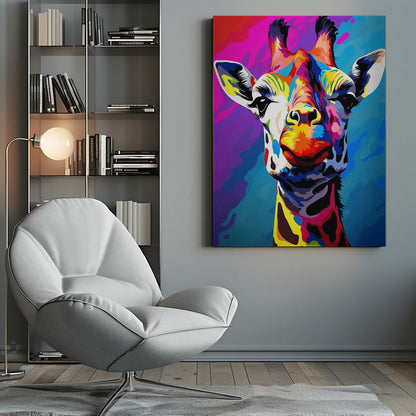 Décoration murale Girafe Pop Art