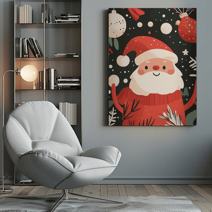 Tableau sur toile Joyeux Père Noël