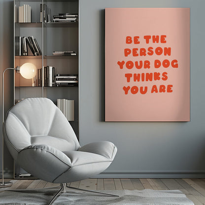 Typographie murale pour les amoureux des chiens