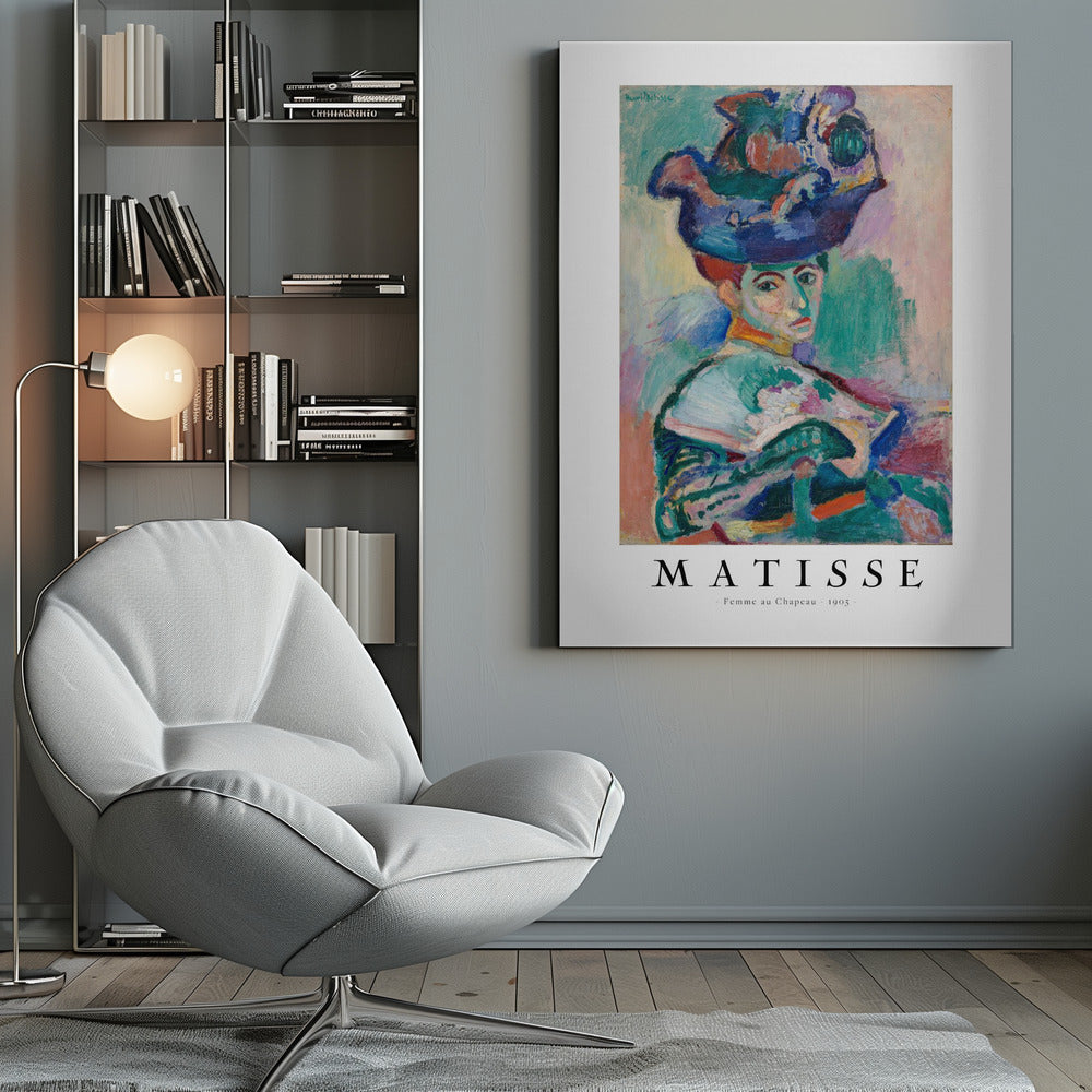 Décoration murale Femme au Chapeau 1905