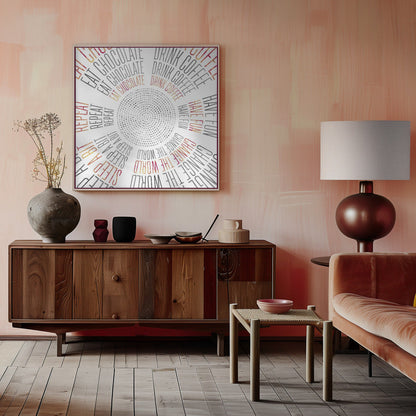 Art mural ART GRAPHIQUE Cercles de vie