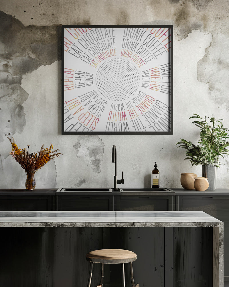 Art mural ART GRAPHIQUE Cercles de vie