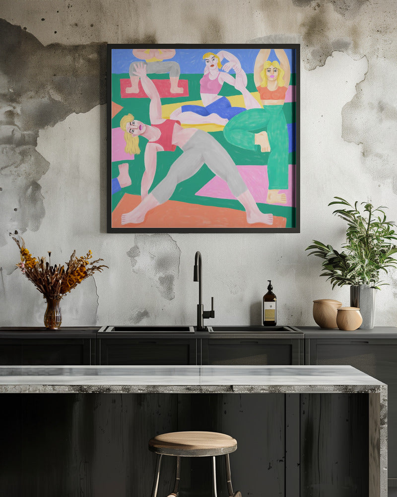 Yoga mural