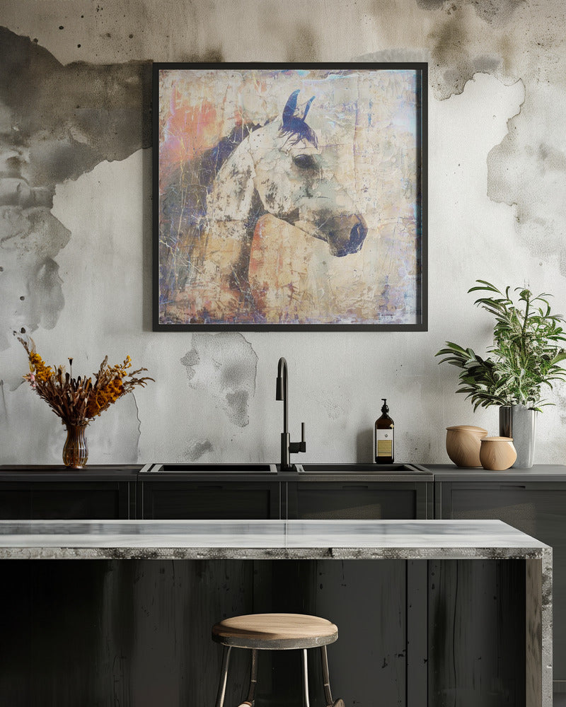 Art mural Cheval Illustration d'art vintage 04