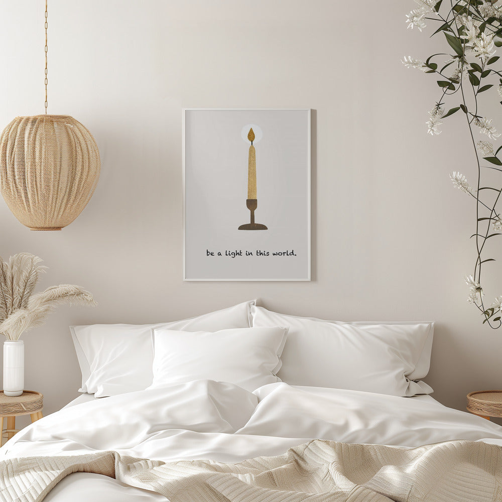Décoration murale « Sois une lumière »
