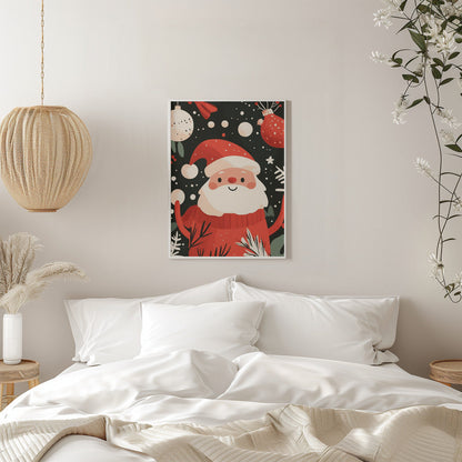 Tableau sur toile Joyeux Père Noël