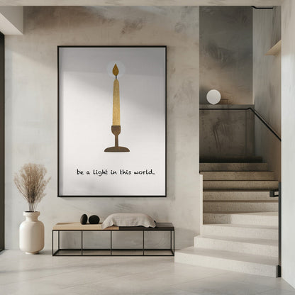 Décoration murale « Sois une lumière »