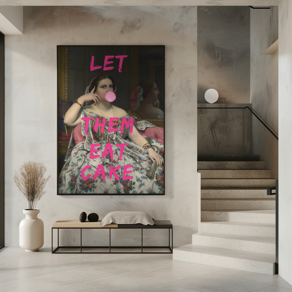 Décoration murale Qu'ils mangent de la brioche, Portrait vintage Bubble Gum