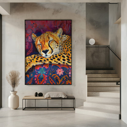 Décoration murale Guépard au repos