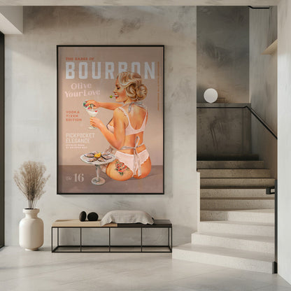Décoration murale Pin-up Babes of Bourbon Vol 16 Vintage Vodka Martini