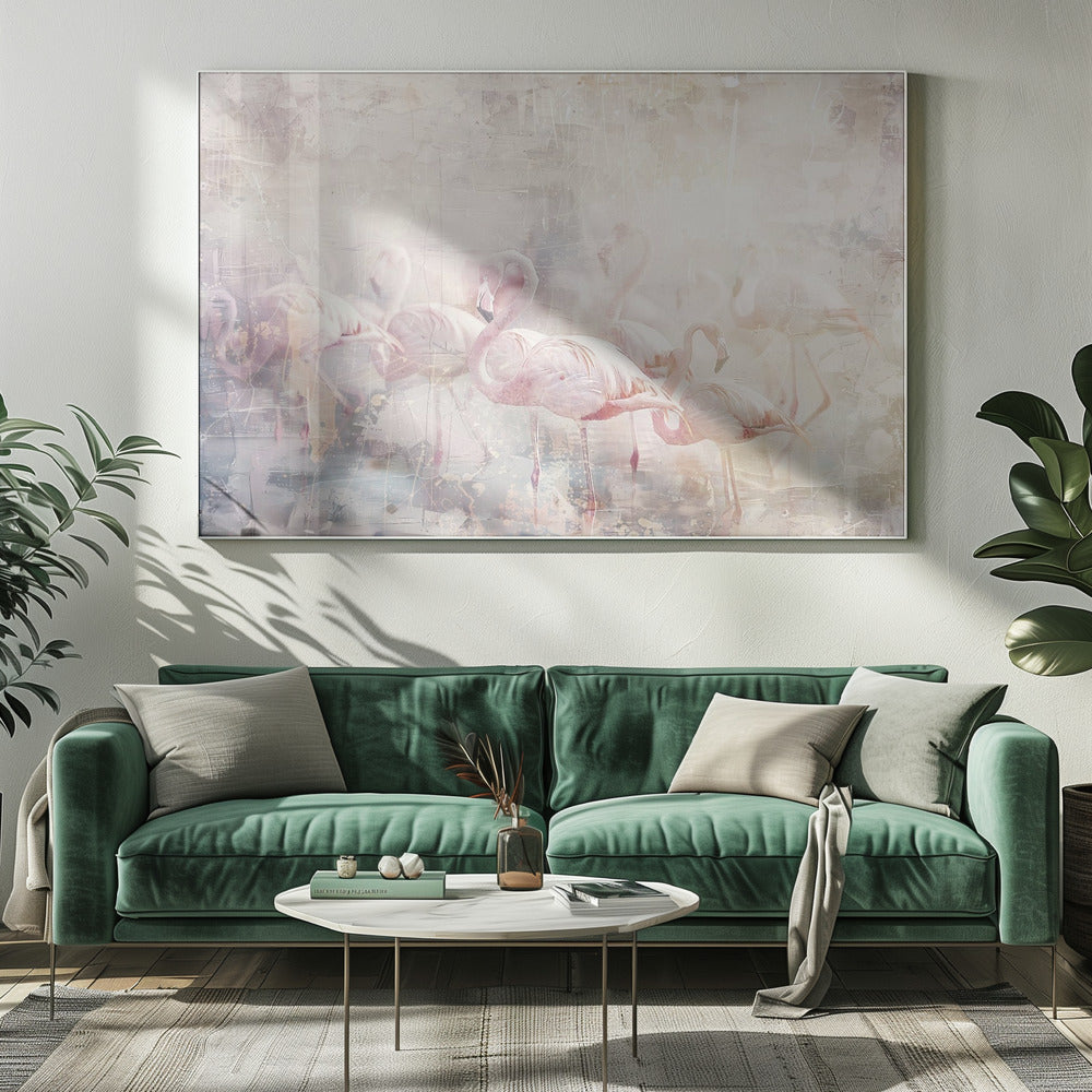 Décoration murale Flamant rose Animal Illustration Art Vintage Décoration murale 10