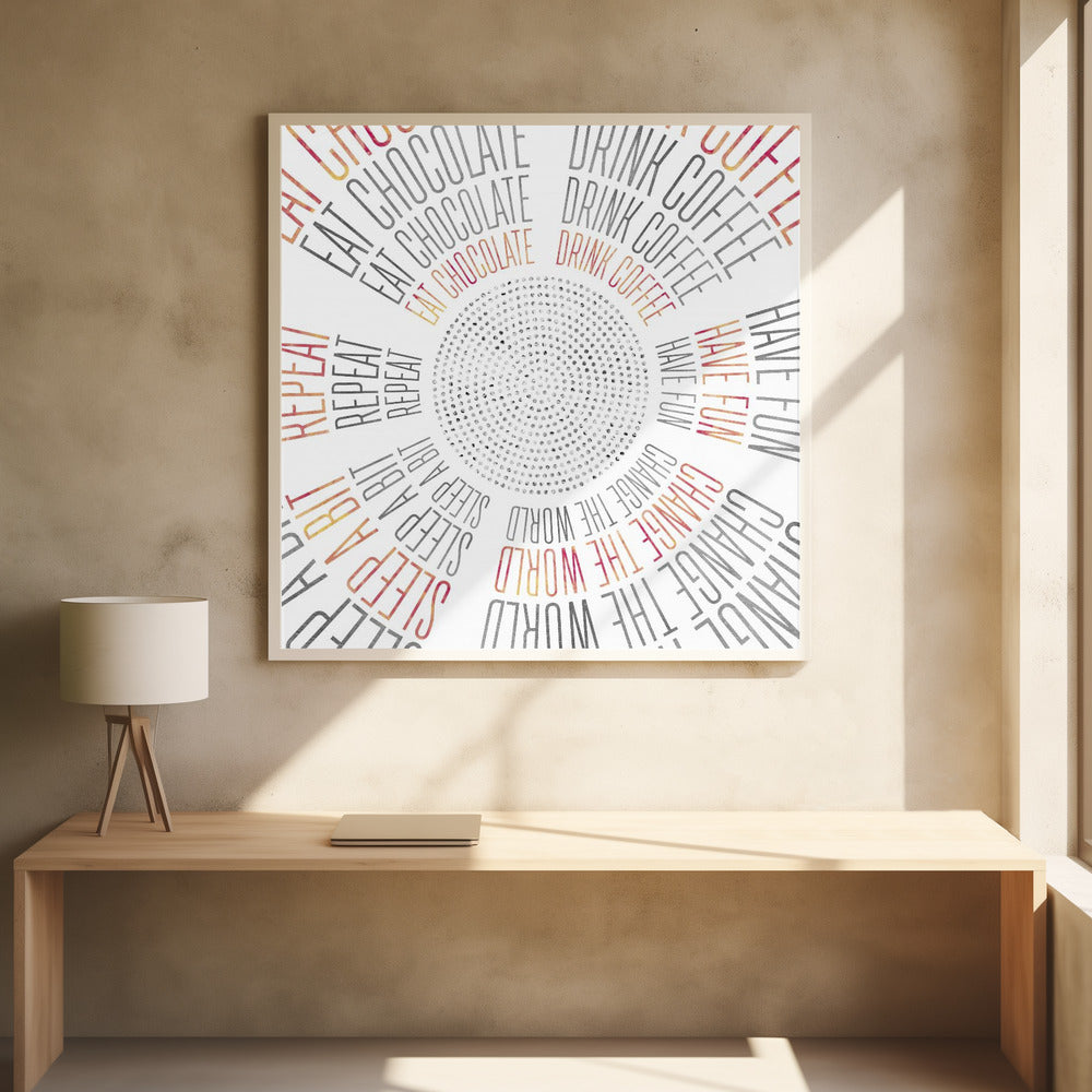 Art mural ART GRAPHIQUE Cercles de vie