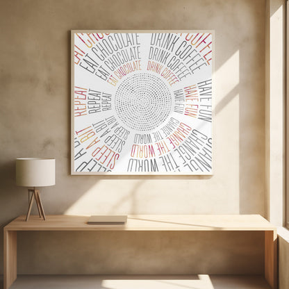 Art mural ART GRAPHIQUE Cercles de vie